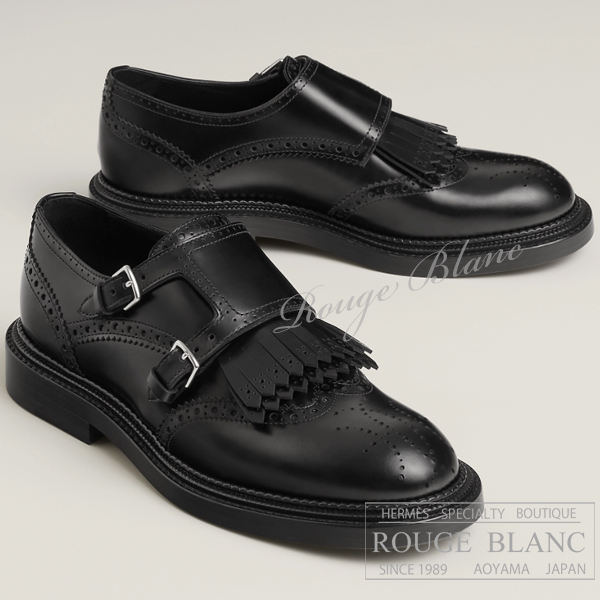 エルメス　ローファー　ダービー　”ロード”　黒　ブラック　#37 【新品】