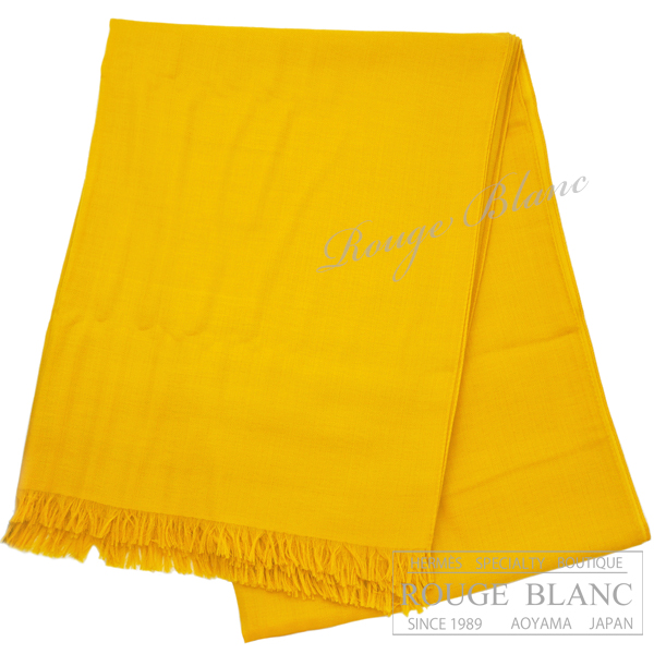 エルメス　大判ショール　”デッサンH”　カリー　150×200　カシミア　スカーフ　【新品】HERMES Cashmere shawl "Dessin H" Curry 【NEW】