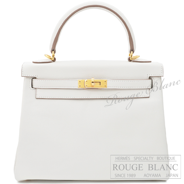 エルメス　ケリー25　内縫い　グリペール　スイフト　ゴールド金具　【新品】 HERMES Kelly25 Gris pale Swift Gold Buckle 【NEW】