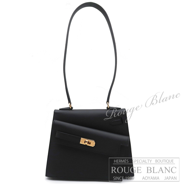 エルメス　ケリー20　無秩序　黒　ブラック　エプソン　ゴールド金具 【新品】HERMES Kelly En Desordre Black Epsom Gold Buckle【NEW】