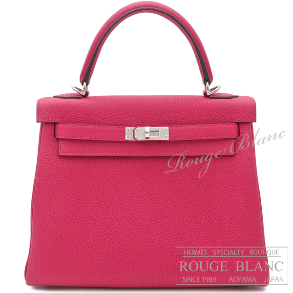 エルメス ケリー25 内縫い フランボワーズ トゴ シルバー金具 【新品