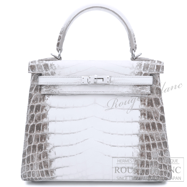 エルメス　ケリー25　ヒマラヤ　クロコダイル　ニロティカスマット　シルバー金具　【新品】 HERMES Kelly25 Himalaya Crocodile Niloticus Mat Silver Buckle 【NEW】