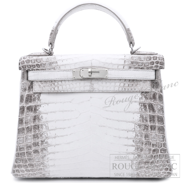 エルメス　ケリー28　ヒマラヤ　クロコダイル　ニロティカスマット　シルバー金具　【新品】 HERMES Kelly28 Himalaya Crocodile Niloticus Mat Silver Buckle 【NEW】
