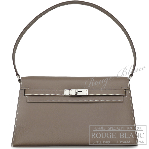エルメス　ケリーエラン　エトゥープ　ヴォーマダム　シルバー金具  【新品】 HERMES Kelly Elan Etoupe Veau madame Silver Buckle 【NEW】