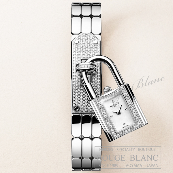 エルメス ケリー ミニ 16mm 腕時計 ステンレススティール×ダイヤモンド