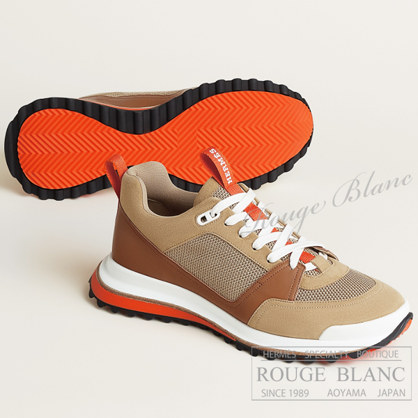 エルメス　メンズ　スニーカー　”リーダー” 　ベージュ　#41　【新品】 HERMES  Men's Sneaker  "Leader" Beige 【NEW】