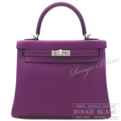 エルメス　ケリー25　内縫い　アネモネ　スイフト　シルバー金具　【新品】 HERMES Kelly25 Anemone Swift Silver Buckle 【NEW】