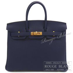 エルメス　バーキン25　ブルーニュイ　トゴ　ゴールド金具　　【新品】   HERMES Birkin25 Bleu Nuit Togo Gold Buckle 【NEW】