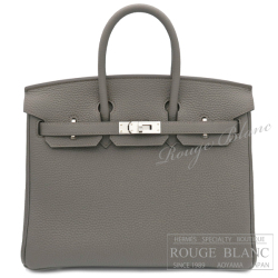 エルメス　バーキン25　エタン　トゴ　シルバー金具　【新品】   HERMES Birkin25 Etain Togo Silver Buckle 【NEW】