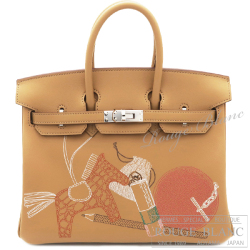エルメス　バーキン25　インアンドアウト　ビスキュイ　スイフト　シルバー金具　【新品】 HERMES Birkin25 In and Out Biscuit Swift Silver Buckle 【NEW】