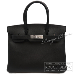 エルメス　バーキン30　黒　ブラック　エプソン 　シルバー金具　 【新品】　　HERMES Birkin30 Black Epsom Buckle Silver 【NEW】