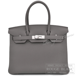 エルメス　バーキン30　エタン　トゴ　シルバー金具　【新品】 　HERMES Birkin30 Etain Togo Silver Buckle　【NEW】