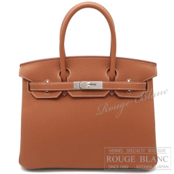 エルメス　バーキン30　ゴールド　トゴ シルバー金具 【新品】 　HERMES Birkin30 Gold Togo Silver Buckle　【NEW】