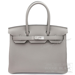 エルメス　バーキン30　グリアスファルト　トゴ　シルバー金具　　【新品】 HERMES Birkin30 Gris asphalte Togo Silver Buckle 【NEW】