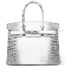 エルメス　バーキン30　ヒマラヤ　クロコダイル　ニロティカスマット　シルバー金具　【新品】 HERMES Birkin30 Himalaya Crocodile Niloticus Silver Buckle 【NEW】