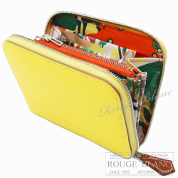 エルメス アザップ シルクイン コンパクト ライム (内側 オレンジ  