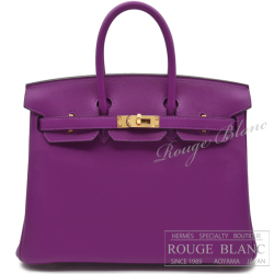エルメス　バーキン25　アネモネ　スイフト　ゴールド金具 【新品同様】 HERMES Birkin25 Anemone Swift Gold Buckle 【USED】