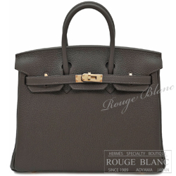 エルメス　バーキン25　ベブラン　トゴ　シャンパンゴールド金具 【新品】 HERMES Birkin25 Bai brun Togo Champagne Gold Buckle【NEW】