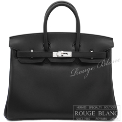 エルメス　バーキン25　黒　ブラック　ヴォーヴォリュプト　シルバー金具  【新品】 HERMES Birkin25 Black Veau Volupto Silver Buckle 【NEW】