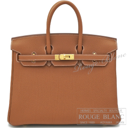 エルメス　バーキン25　ゴールド　トゴ　ゴールド金具 【新品】 HERMES Birkin25 Gold Togo Gold Buckle【NEW】