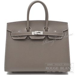 エルメス　バーキンセリエ25　エトゥープ　エプソン　シルバー金具【新品】HERMES Birkin sellier25 Etoupe Epsom Silver Buckle 【NEW】