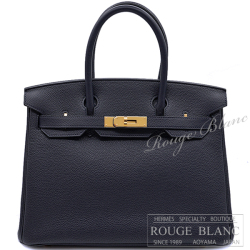 エルメス　バーキン30　ブルーニュイ　トゴ　ゴールド金具 【新品同様】 HERMES Birkin30 Bleu nuit Togo Gold Buckle【USED】