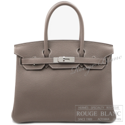 エルメス　バーキン30　エトゥープ　トゴ　シルバー金具 【新品同様】 HERMES Birkin30 Etoupe Togo Silver Buckle 【USED】