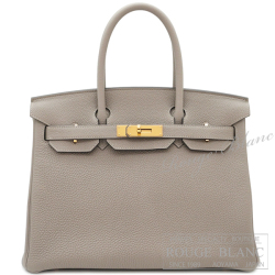 エルメス　バーキン30　グリアスファルト　トゴ　ゴールド金具 【新品同様】 HERMES Birkin30 Gris asphalte Togo Gold Buckle 【USED】