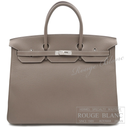 エルメス　バーキン40　エトゥープ　トゴ　シルバー金具　【新品】 HERMES Birkin40 Etoupe Togo Silver Buckle 【NEW】
