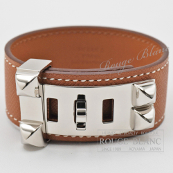 エルメス レザーブレスレット バングル ”コリエ・ド・シアン” 24