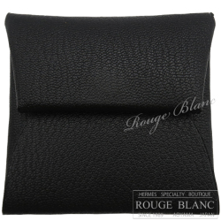 エルメス　バスティア　コインケース　黒　ブラック　シェーヴル　【新品】 HERMES Bastia Coincase Black Chevre 【NEW】