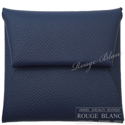 エルメス　バスティア　コインケース　ブルーネイビー　エプソン 【新品】 HERMES Bastia Coincase  Blue Navy Epsom【NEW】