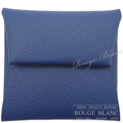 エルメス　バスティア　コインケース　ブルータイ　エプソン 【新品】HERMES Bastia Coin case  Bleu tie  Epsom【NEW】