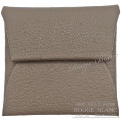 エルメス　バスティア　コインケース　エトゥープ　シェーヴル　【新品】 HERMES Bastia Coincase Etoupe Chevre 【NEW】