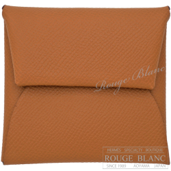 エルメス　バスティア　コインケース　ゴールド　エプソン　【新品】HERMES Bastia Coincase Gold Epsom 【NEW】