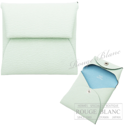 エルメス　バスティア　コインケース　ヴェルソ　ヴェールフィズ×ブルーゼフィール　シェーヴル 【新品】 HERMES Bastia Coincase Verso Vert fizz×Bleu zephyr Chevre 【NEW】