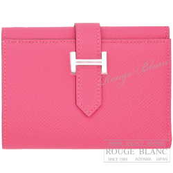 エルメス　ベアン　コンビネ　ローズアザレ　エプソン　シルバー金具 【新品】 HERMES Wallet Bearn Combine Rose azalee Epsom Silver Buckle 【NEW】