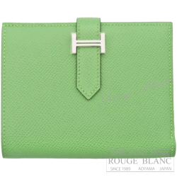 エルメス　ベアンコンパクト　ヴェールクリケット　エプソン　シルバー金具　【新品】　HERMES Wallet Bearn Compact Vert criquet Epsom Silver Buckle 【NEW】