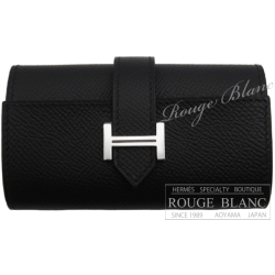 【HERMES】Noir 金具/シルバー☆べアン キーケース エプソン 楽天市場】エルメス ベアン キーケース 4連 クロ エプソン