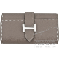 エルメス　ベアンキーケース　4連　エトゥープ　エプソン　シルバー金具　【新品】　HERMES Bearn Keycase4 Etoupe Epsom 【NEW】