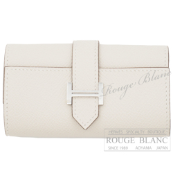 エルメス　ベアンキーケース　4連　クレ　エプソン　シルバー金具 【新品】 HERMES Bearn Keycase4 Craie Epsom Silver Buckle【NEW】