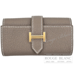エルメス　ベアンキーケース　4連　エトゥープ　シェーヴル　ゴールド金具　 【新品】　HERMES Bearn Keycase4 Etoupe  Chevre Gold Buckle 【NEW】