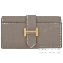 エルメス　ベアンキーケース　4連　エトゥープ　エプソン　ゴールド金具  【新品】 HERMES Bearn Keycase4 Etoupe Epsom Gold Buckle【NEW】