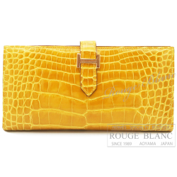 エルメス ベアンスフレ ジョーヌアンブル クロコダイル