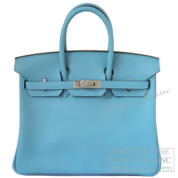 《創業29周年記念特価》エルメス　バーキン25　ブルーサンシール　スイフト　シルバー金具  【新品】　HERMES Birkin25 Bleu Saint cyr Swift SilverｖBuckle 【NEW】