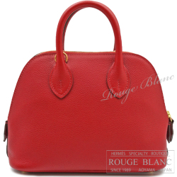 エルメス　ボリード1923　ミニ　ルージュカザック　ヴォーエバーカラー　ゴールド金具　【中古】 HERMES Bolide1923 Mini Rouge casaque Veau evercolor Gold Buckle 【USED】