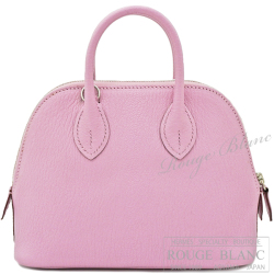 エルメス　ボリード1923　ミニ　モーヴシルベストル　シェーヴル　シルバー金具　【中古】 HERMES Bolide1923 Mini Mauve sylvestre Chevre Silver Buckle【USED】