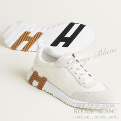 エルメス　スニーカー　”バウンシング” 　ホワイト×ベージュ×ブラック　#37 1/2 【新品】 HERMES  Sneaker "Bouncing" White×Beige×Black【NEW】