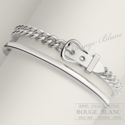 エルメス　ブレスレット ドゥブルトゥール　”ブックルセリエ・アンフレクシブル” PM　＃16　シルバー　【新品】 HERMES Bracelet Double tour "Boucle Sellier Inflexible" PM Silver 【NEW】
