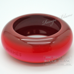 エルメス　ワイドバングル　ブレスレット　“フュージョン”　アマゾンポップ　ラッカーウッド　T2 【新品】 HERMES Bangle Bracelet Fusion Amazon pop Lacquer Wood 【NEW】